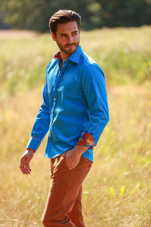 CLASSIC SIGNATURE PLAIN SHIRT - BEST SELLER – Premium Men's Patterned Shirt by Claudio Lugli | Bold Design, Tailored Fit, Best Printed Shirts
