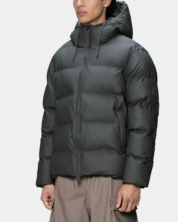 Rains Alta Unisex Puffer Jacket - 153 Dark Grey