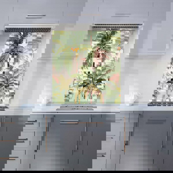 Warren Reed - Designer Palm Trees Pattern Kitchen Splashback