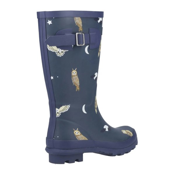 Cotswold Childrens/Kids Woodland Owl Wellington Boots - Blue