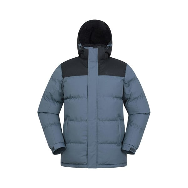 Mountain Warehouse Mens Snow Borg Lined Padded Jacket - Grey