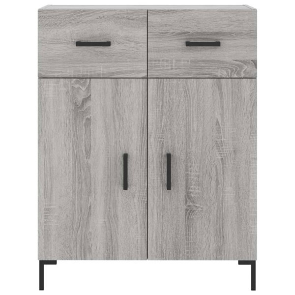Berkfield Highboard Grey Sonoma 69.5x34x180 cm Engineered Wood