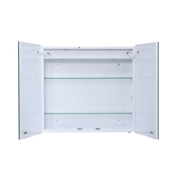 Bathroom Bouble Doors LED Mirror Cabinet with Smart Switch Bathroom Mirror Cabinets Living and Home