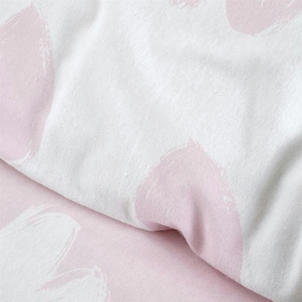 Brushed Hearts Pink Duvet Cover Set