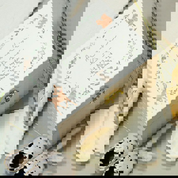 Personalised Memento Company Personalised Woodland Animal Wooden Keepsake Box