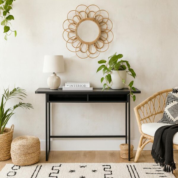 Wyld Haus Cape Town 2 Shelves Black Oak Console Table