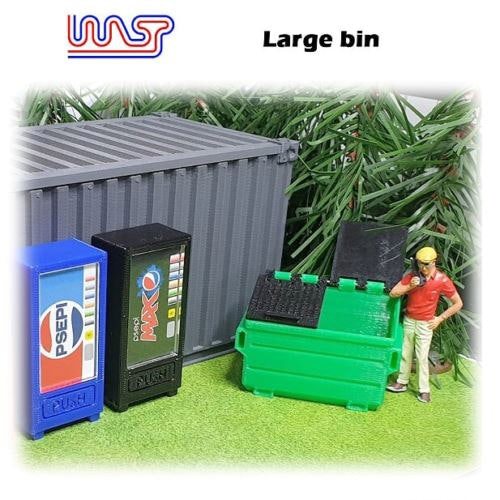 MCSlots Track Side Scenery Slot Car Displays 3 x Green Bins 1:32 Scale New WASP