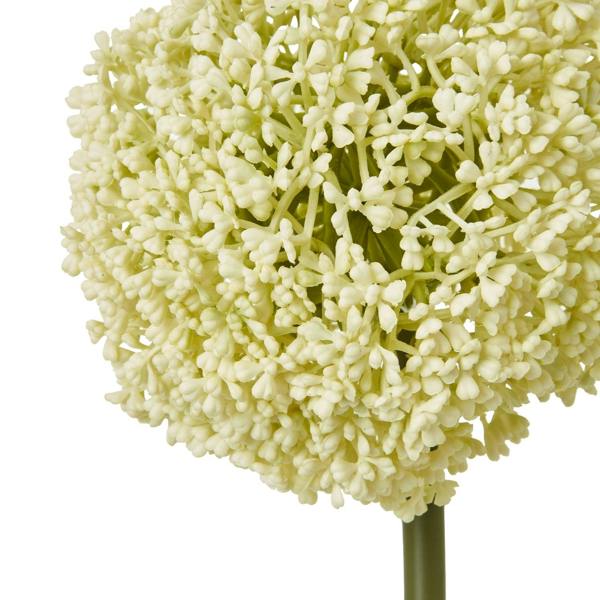 Wyld Haus Set of 3 Artificial Flowers Cream Allium Stems