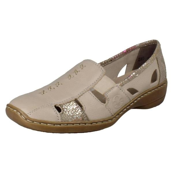 Rieker Ladies Rieker Cut Out Design Slip On Shoes 41385