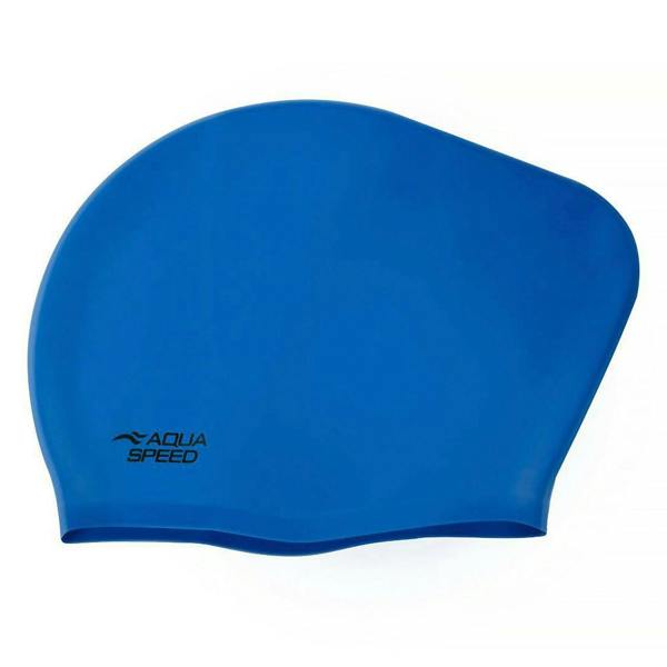 Aqua Speed Ladies Long Hair Swimming Cap | Extra Space Soft Silicone Comfy Fit Swim Cap