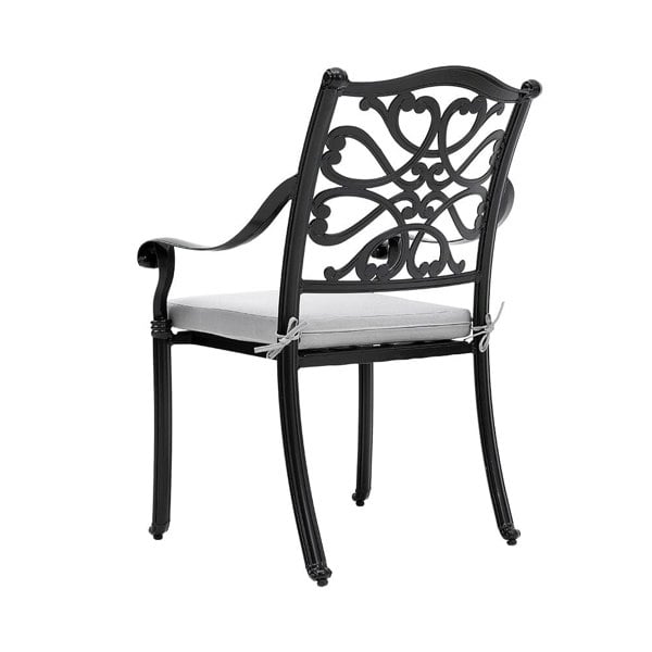 4Pcs Aluminum Outdoor Patio Dining Armchair with Thick Cushions Patio Side Chairs Living and Home