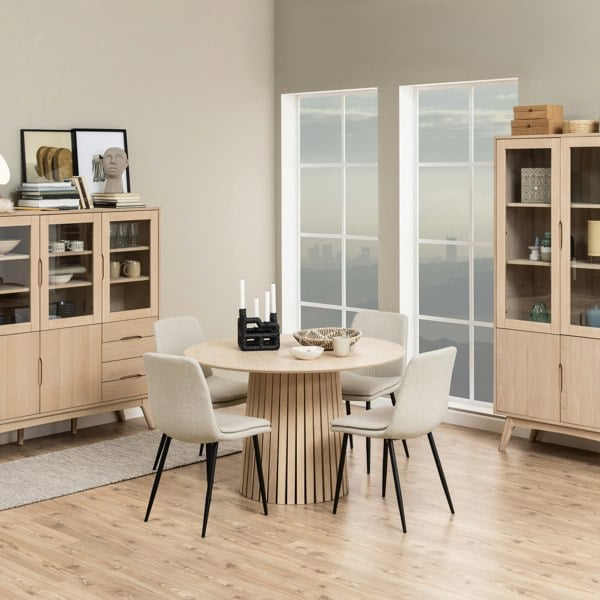 Furniture To Go Becca Dining Chair in Beige Set of 4