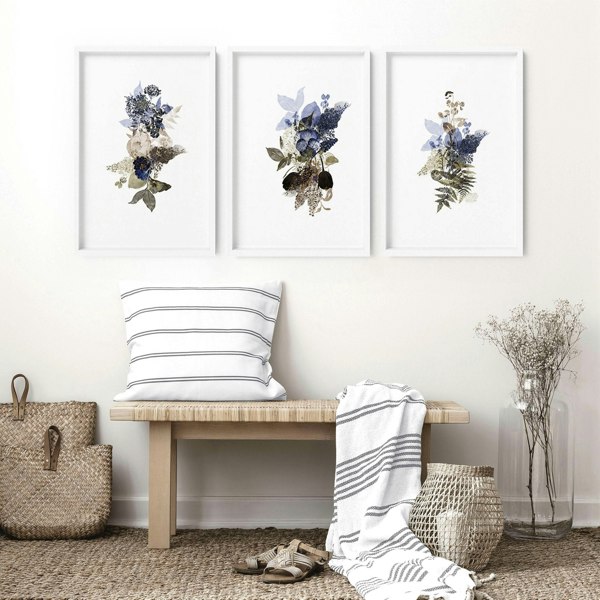 Wall art for homes | set of 3 wall art for living room