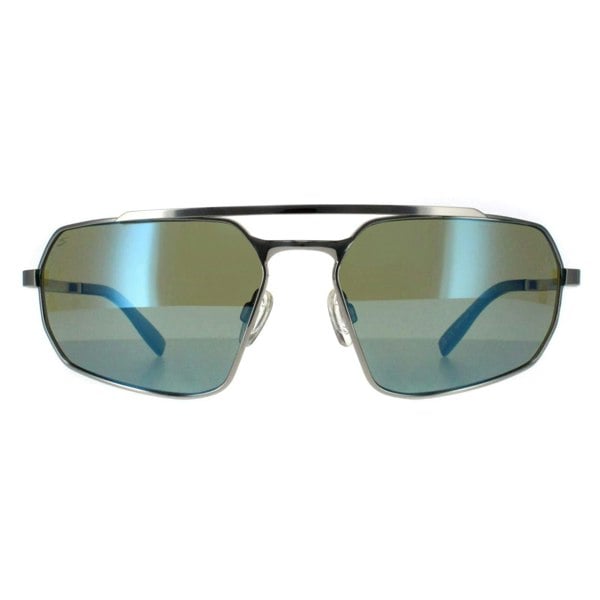 Serengeti Sunglasses Hinkley SS570006 Shiny Silver Saturn 555nm Blue Polarized