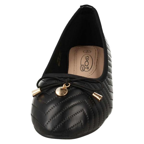 Spot On Ladies Spot On Flat Comfort Ballerinas F80597