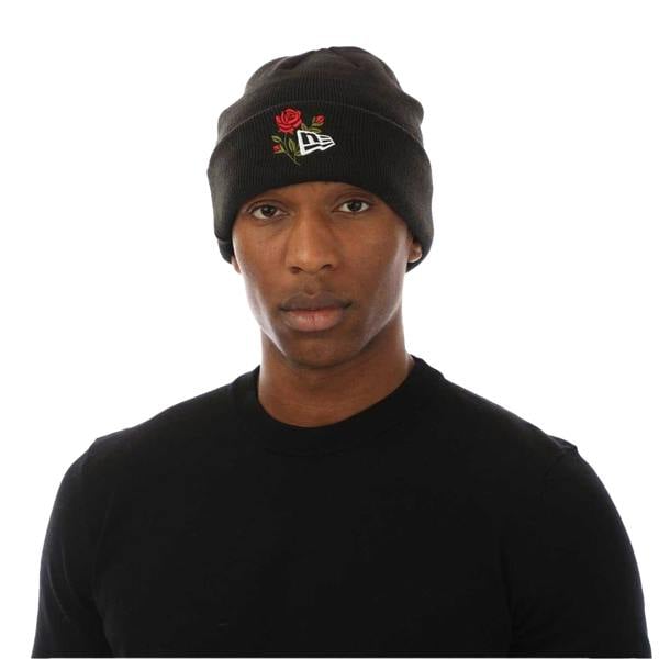 New Era Unisex Adult NFL Rose Beanie - Black - 