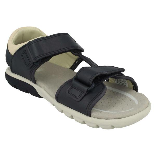 Clarks Boys Clarks Casual Strapped Sandals Rocco Wave