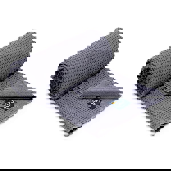 Fitness Mad Grip Dot Hot Yoga Towel - Grey