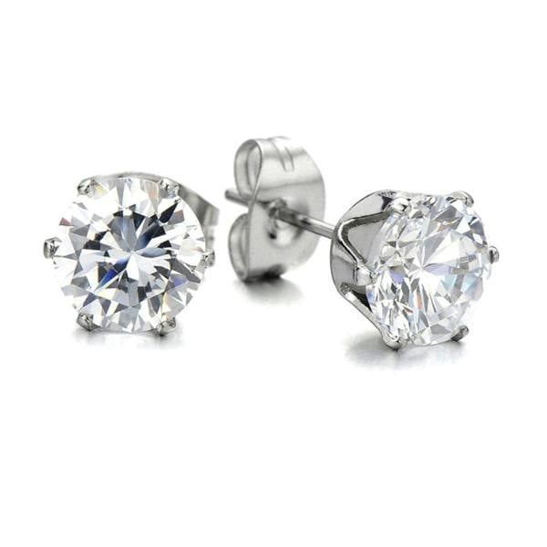 Aye Do Gifts Cubic Zirconia Stud Earring 6mm - Hypoallergenic