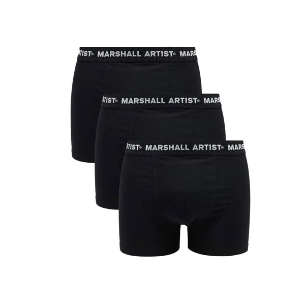 Marshall Artist 3 Pack Boxer Shorts Black