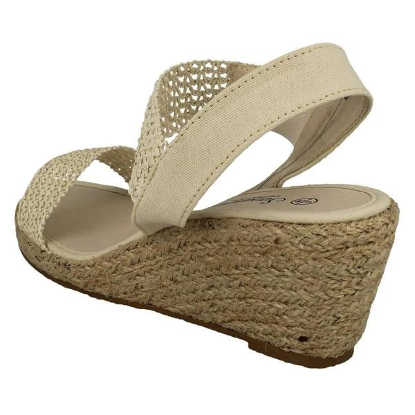 Savannah Womens Savannah Slip On Wedge Heeled Sandal F2303