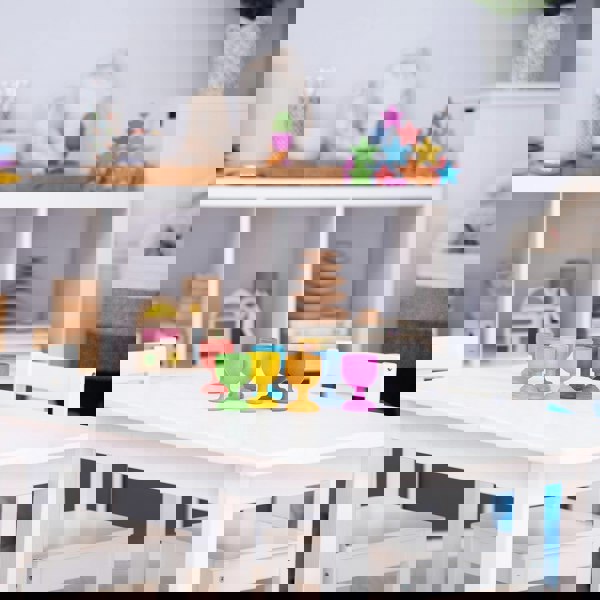 tickit Rainbow Wooden Egg Cups