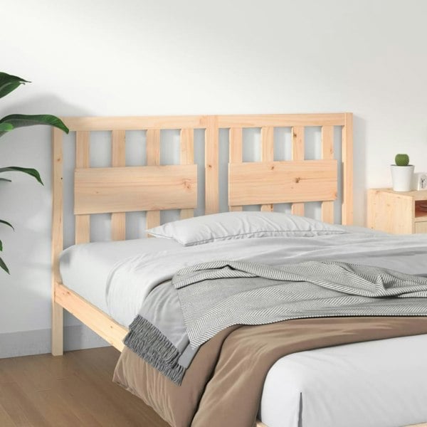 Berkfield Bed Headboard 125.5x4x100 cm Solid Wood Pine