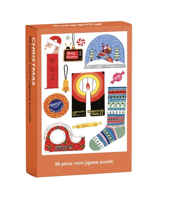 Happily Puzzles Christmas - 99 Piece Mini Jigsaw Puzzle