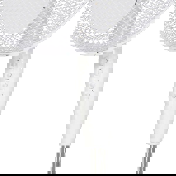 igenix 16 Inch Pedestal Fan, 3 Speeds, White