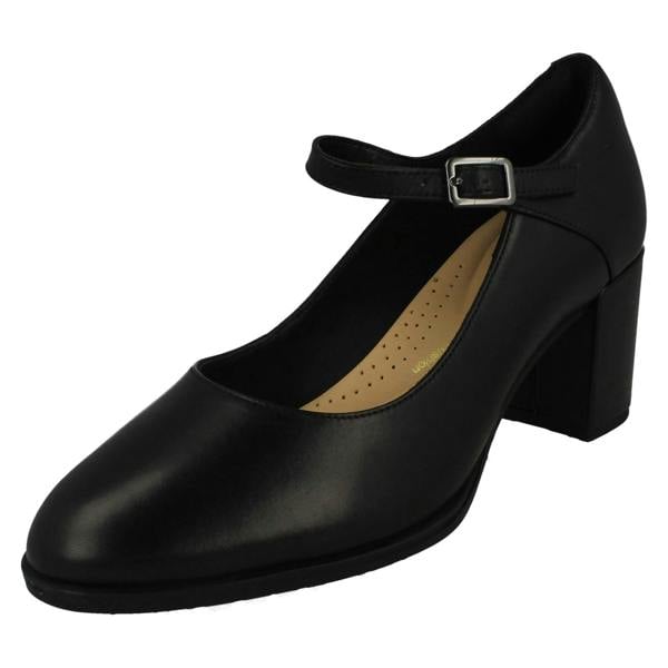Clarks Ladies Clarks Mary Jane Court Shoes Freva55 Strap