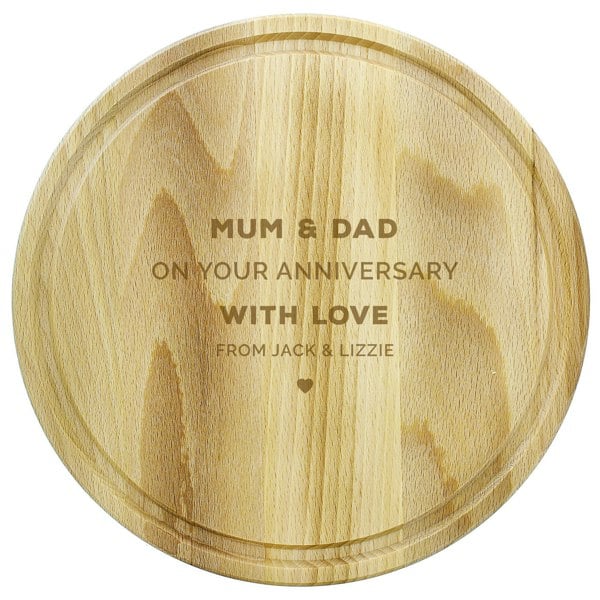 Personalised Memento Company Personalised Round Chopping Board