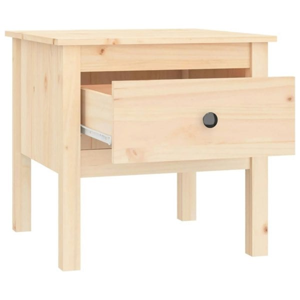 Berkfield Side Table 50x50x49 cm Solid Wood Pine
