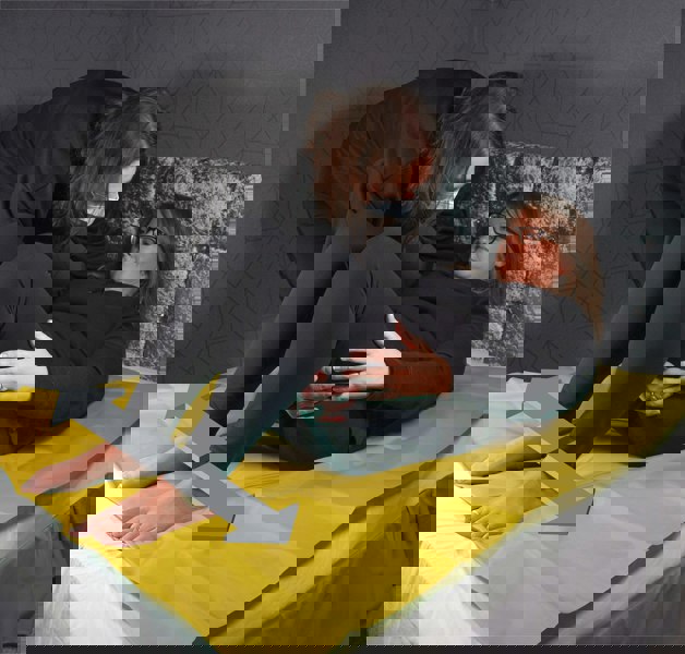 Aidapt Tubular Slide Sheet  Yellow