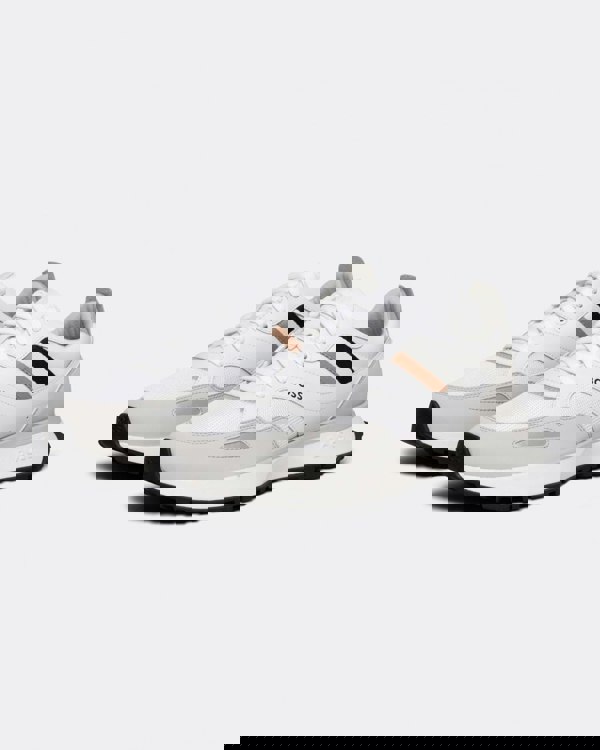 BOSS Orange Jonah Mens Running Style Trainers With EVA Rubber Outsole NOS - White 100