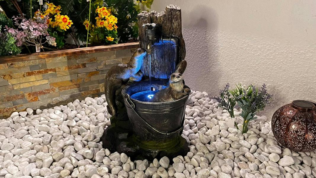 Tranquillity Water Features Otters at Tap Animal Animal Fountain Water Feature
