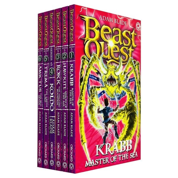 Orchard Books Beast Quest Series 5 The Shade Of Death Collection Books 25 To 30 By Adam Blade