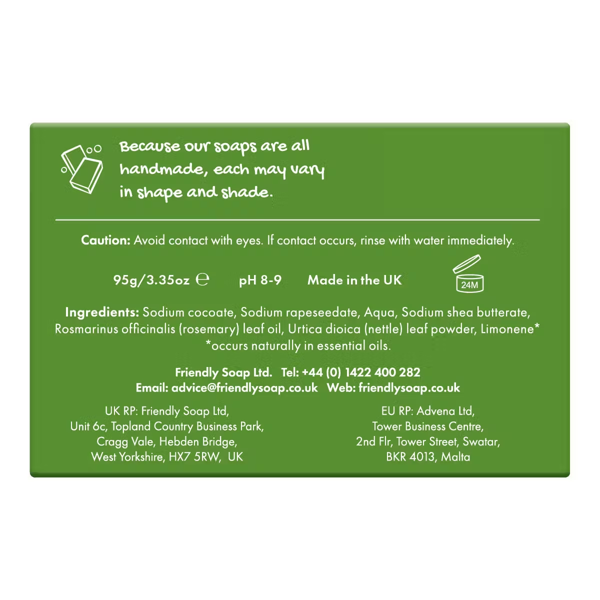 Friendly soap - Rosemary Natural Soap - 4 X 95g
