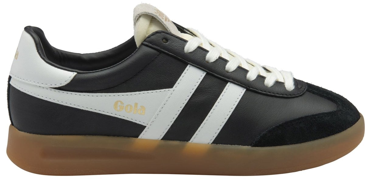 Gola Cyclone Leather Women's Black/White/Gum Trainers