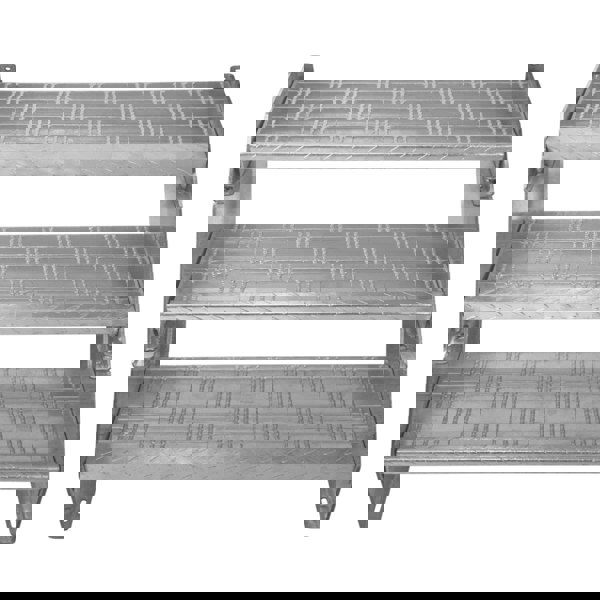 Monstershop Adjustable 2 Section Galvanised Staircase - 900mm Wide