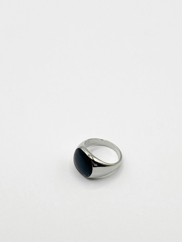 SVNX Chunky Ring With Black Gem