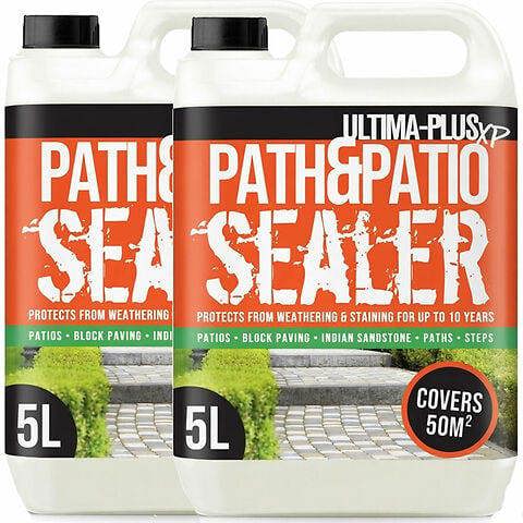 Ultima Plus XP Patio Seal Patio Sealant for Indian Sandstone Concrete Paths Patios 10L