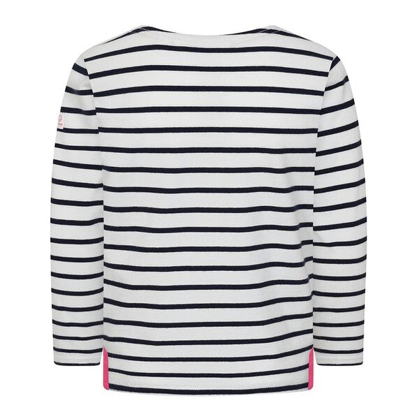 Lazy Jacks LJ97C - Girls Long Sleeve Breton Top - Chalk