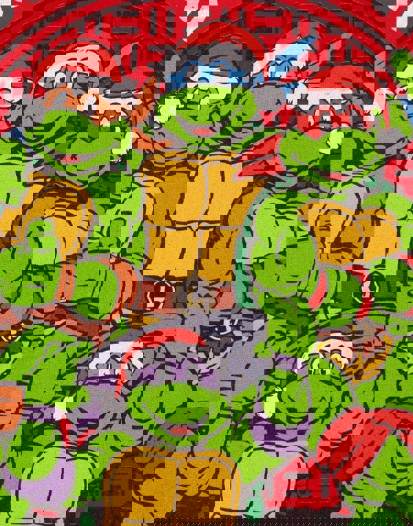 Teenage Mutant Ninja Turtles Mens Red From Our Sewer To Yours Short Sleeved T-Shirt