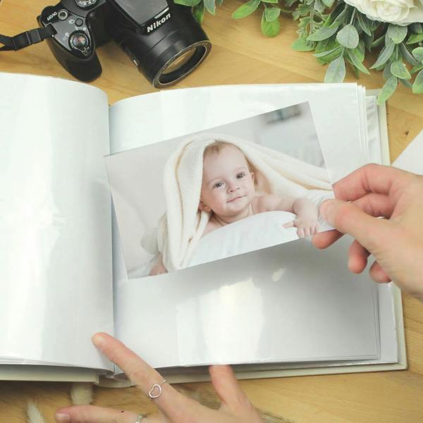Personalised Floral Wreath Photo Album - lifestyle shot