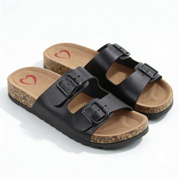 Heavenly Feet HARMONY2 Mules Sandals   in  Black