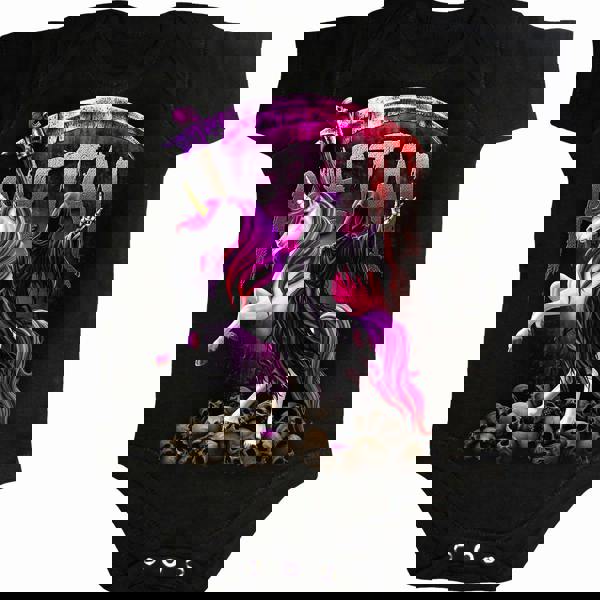 METALLICORN - Baby Sleepsuit Black