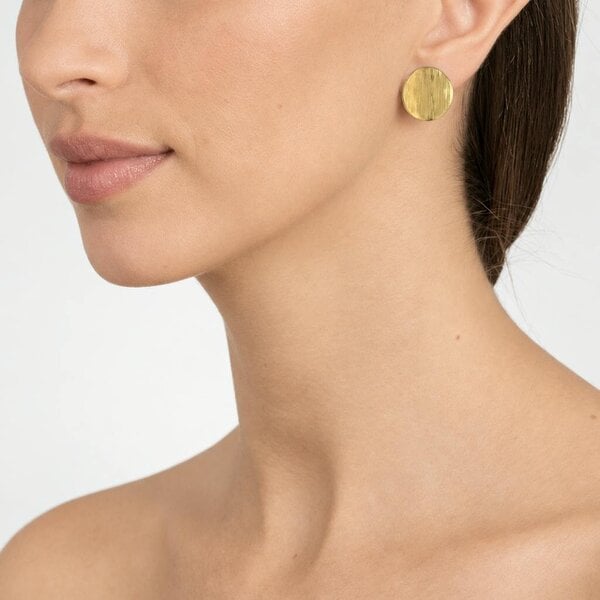 Cachet London Caspain Gold Clip On Earrings