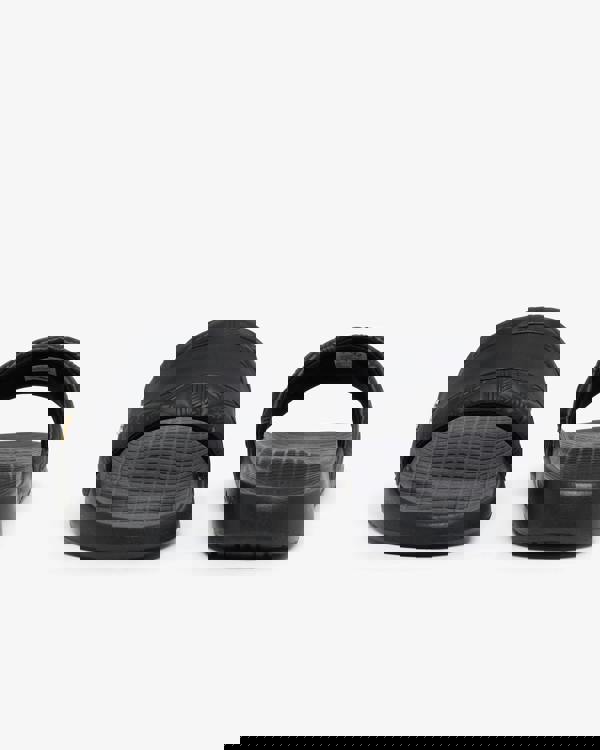 Lacoste Serve Hybrid Monogram Slides - Black/Gold 1V7 | CHO | Designer Mens Sandals