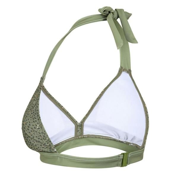 Regatta Womens/Ladies Flavia Leopard Print Bikini Top - Green Fields - 