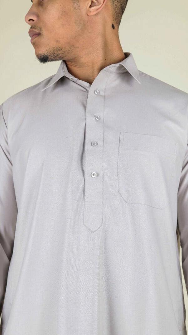 Infinity Leather Mens Thobe Jubba Saudi Ramadan Eid Islamic Kaftan Kaudara Arabic Jubbah